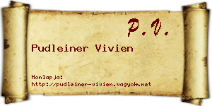 Pudleiner Vivien névjegykártya