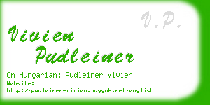 vivien pudleiner business card